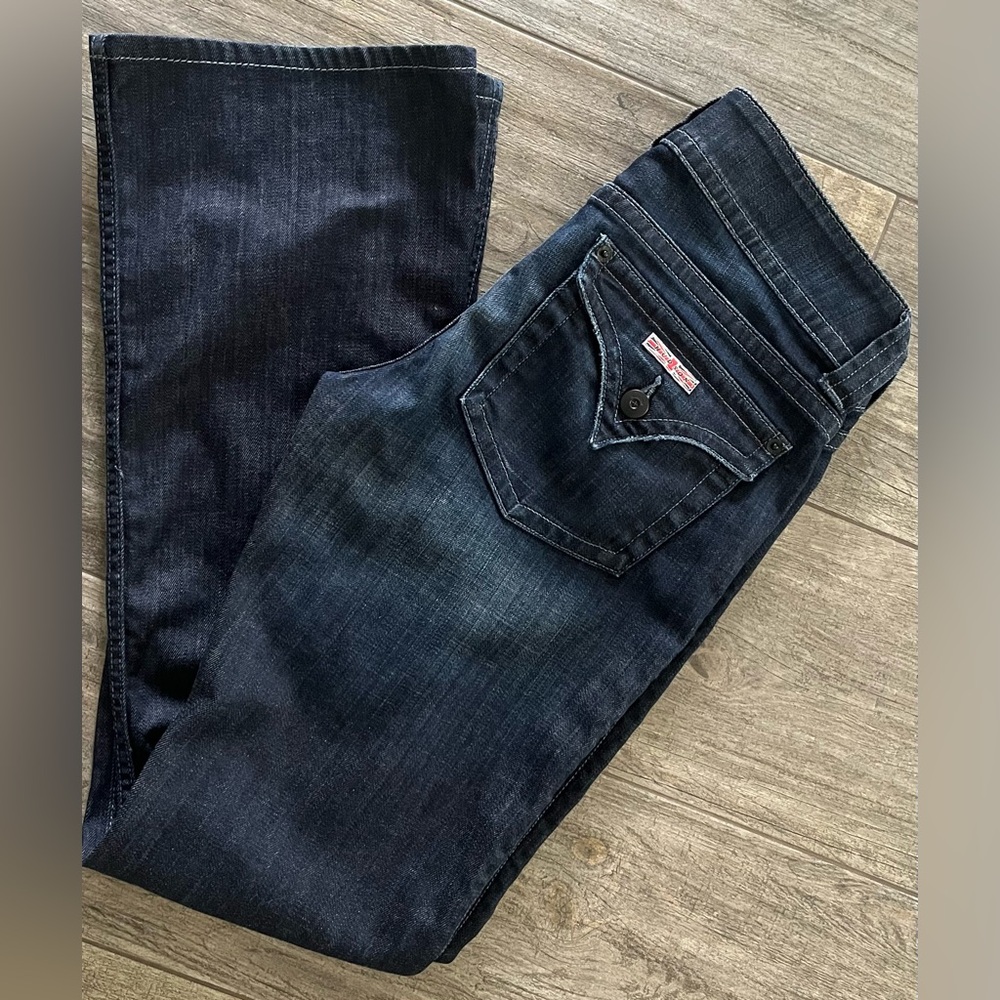Hudson Jeans Dark Blue Bootcut Denim Low Rise
